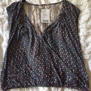 Urban Outfitters Crop V-neck Shirt